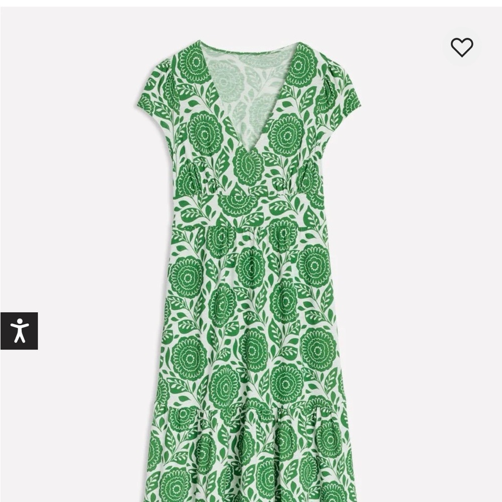NWOT Boden Eloise Tiered Midi Dress Size 8